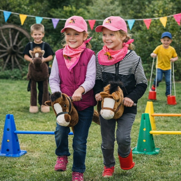 Party-Verleihkiste Ponyparty inkl. Backform